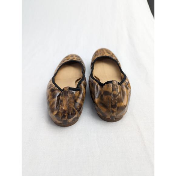 J. Crew Flats Size 8.5 Lula Leopard Ballet Business Casual Office Professional - Picture 5 of 9